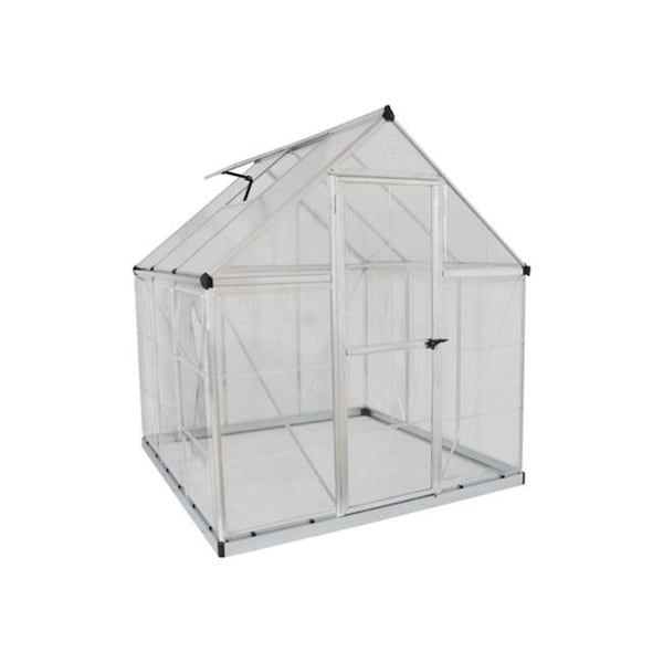 Palram - Canopia HG5506-1B Hybrid Greenhouse - 6 x 6 ft. - Silver